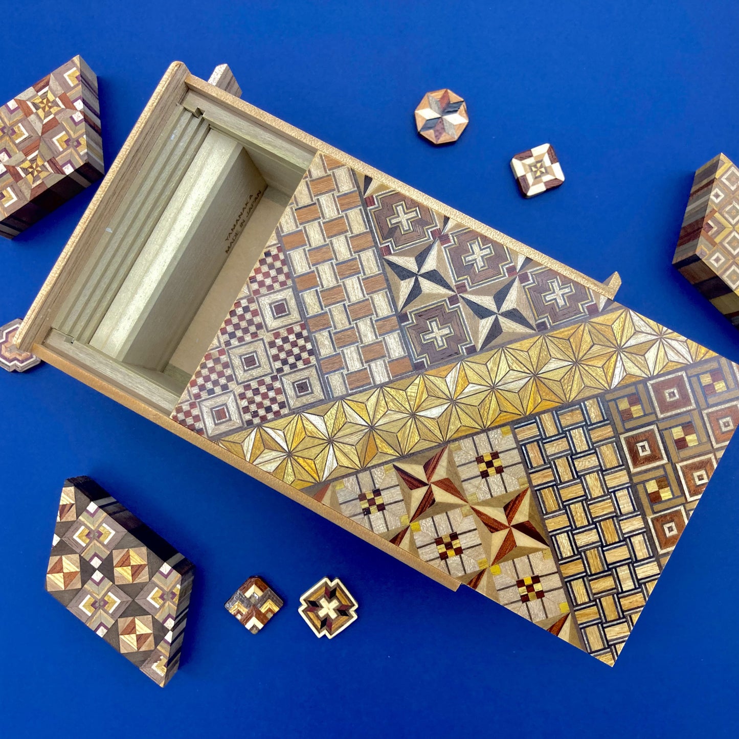 Parts of Yosegi secret box large 27steps
