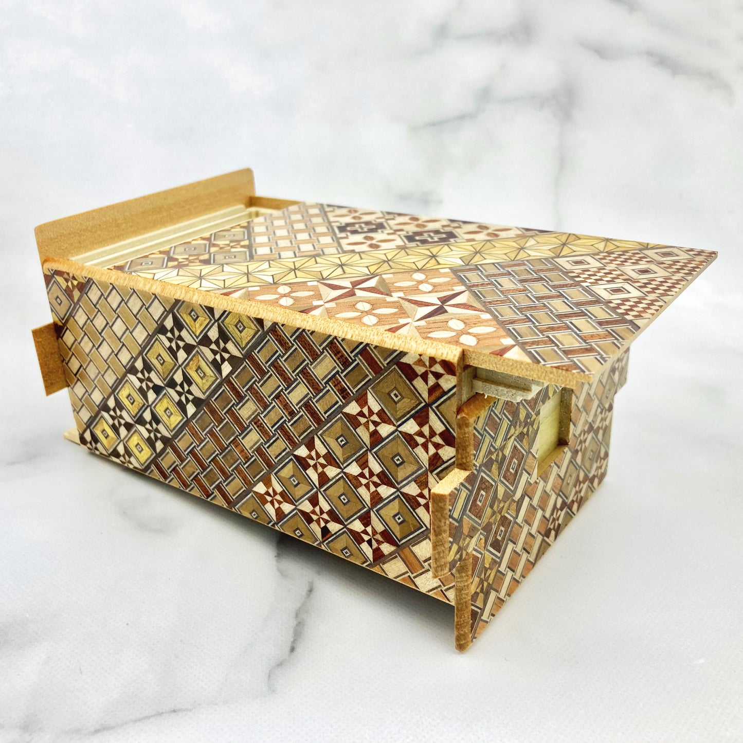 Yosegi secret box large 35steps opened