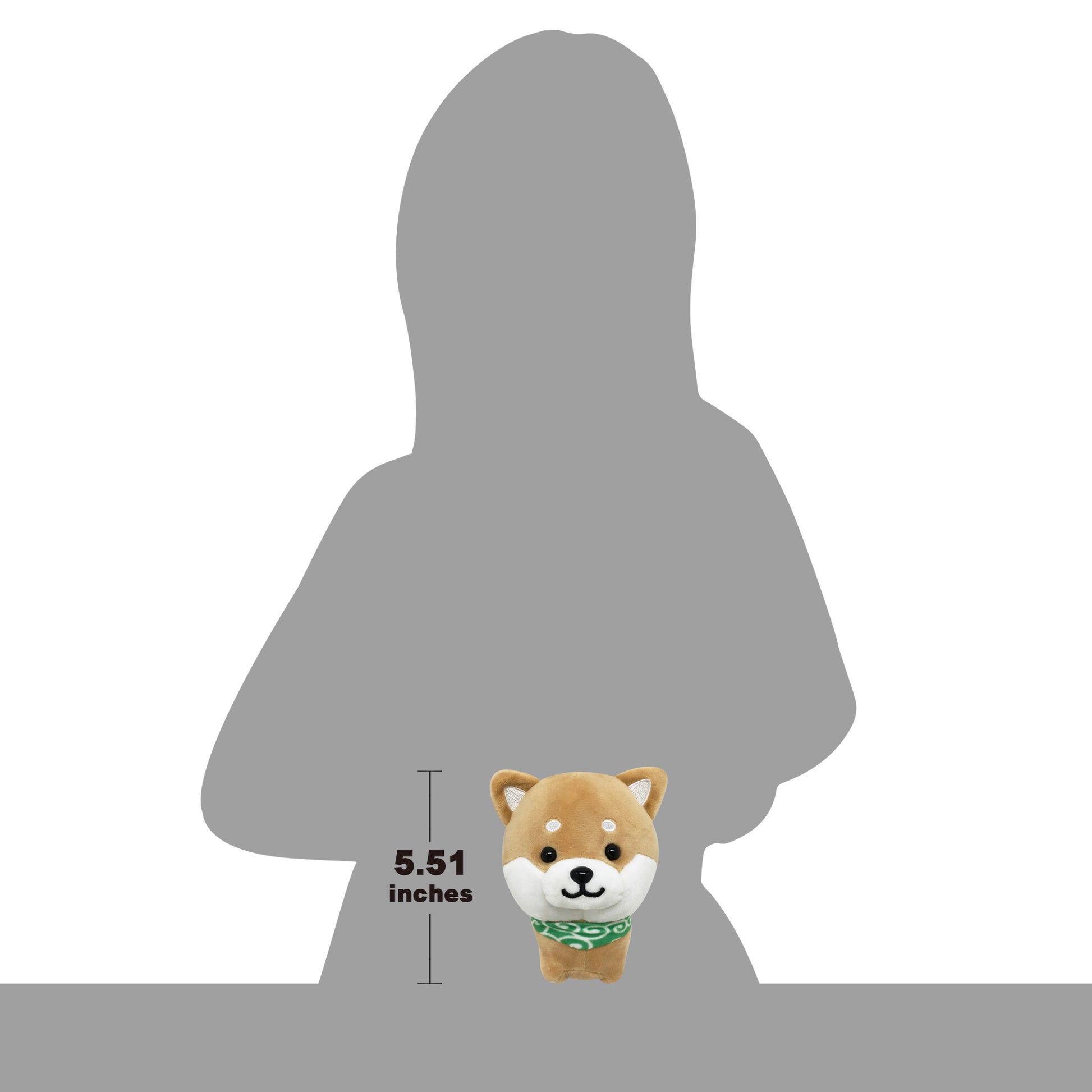 Sense of size of stuffed dog Mameshiba brown