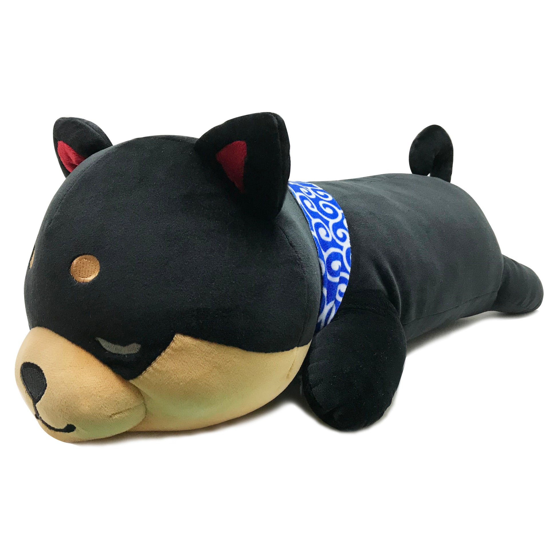 Stuffed dog Mameshiba black pillow