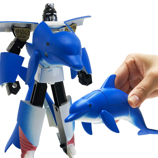 Transform Robot Dolphin Figurine Animal Toy