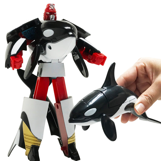Transform Robot Killer Whale Figurine Animal Toy